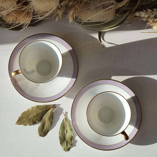 Geurkaarsen gegoten in Hutschenreuther Paars