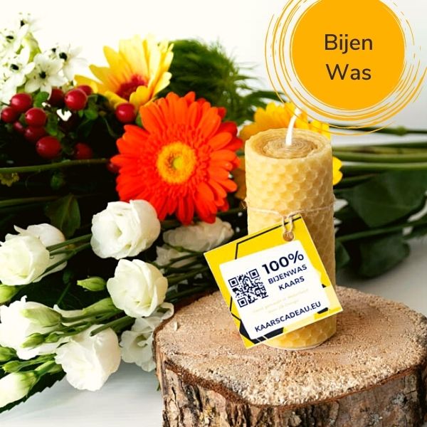 Stompkaars 4 x 10 cm - Bijenwas